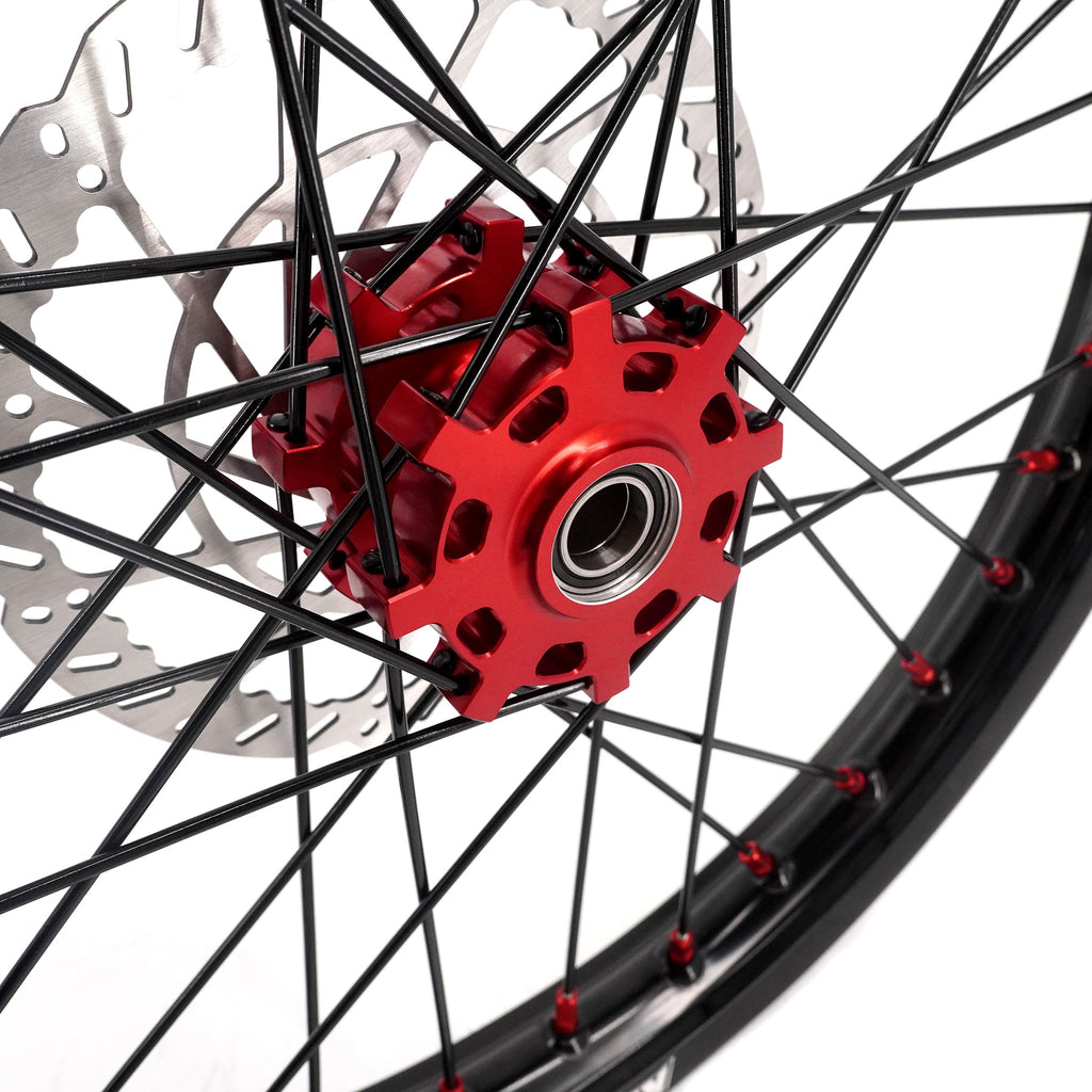 US Stock KKE 1.6*19" & 1.85*16" New Style E-bike Wheels Rim For SurRon Light Bee-X 2019-2025 Red Nipples KKE Racing