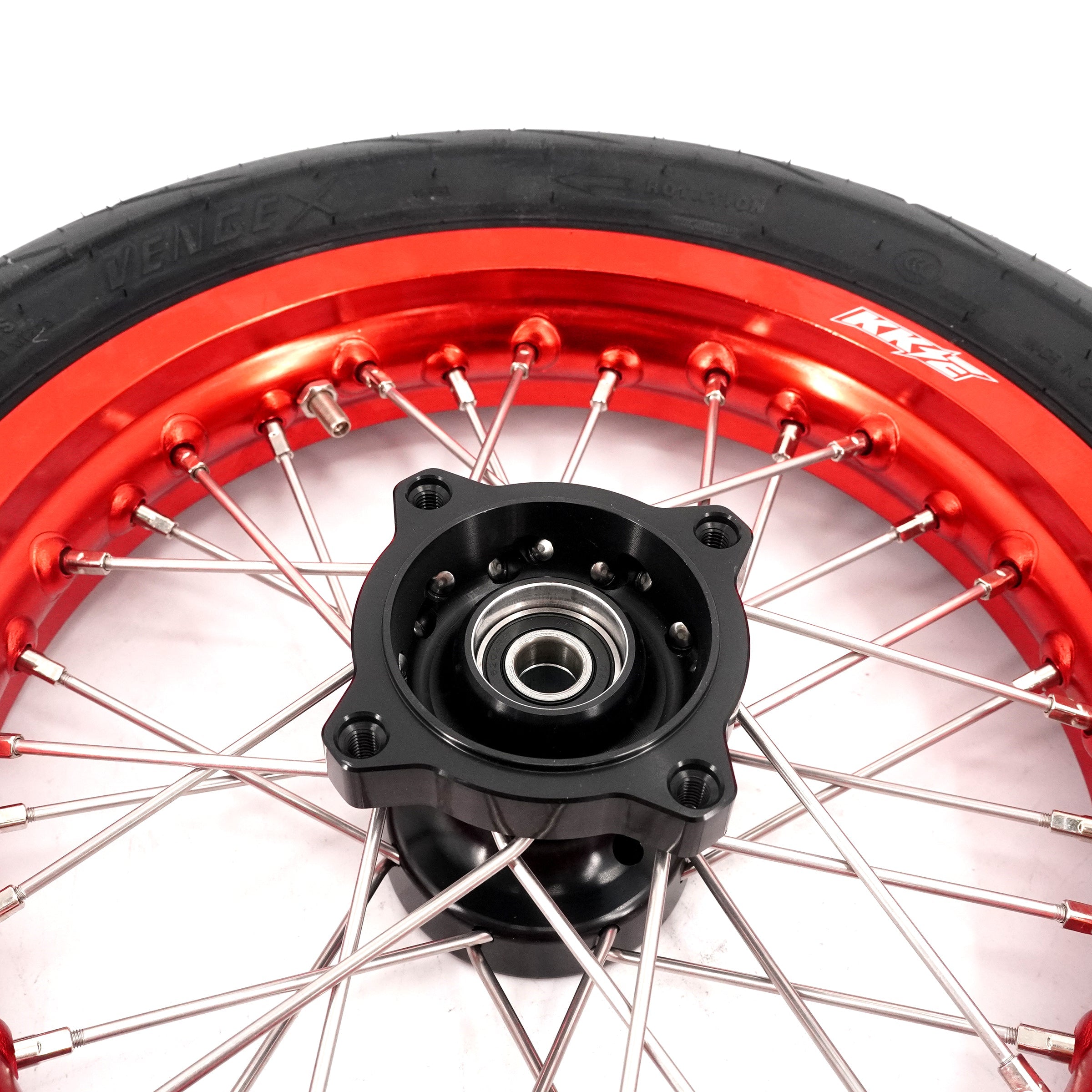 KKE 1.85*12'' & 2.15*12'' E-Bike Mini Wheels Kit with Tires Fit For Rawrr Mantis Mini 2024, Mini R/R17 2025-2026 Red Rims KKE Racing