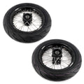 KKE 1.85*12'' & 2.15*12'' E-Bike Mini Wheels Kit with Tires Fit For Rawrr Mantis Mini 2024, Mini R/R17 2025-2026 Black KKE Racing