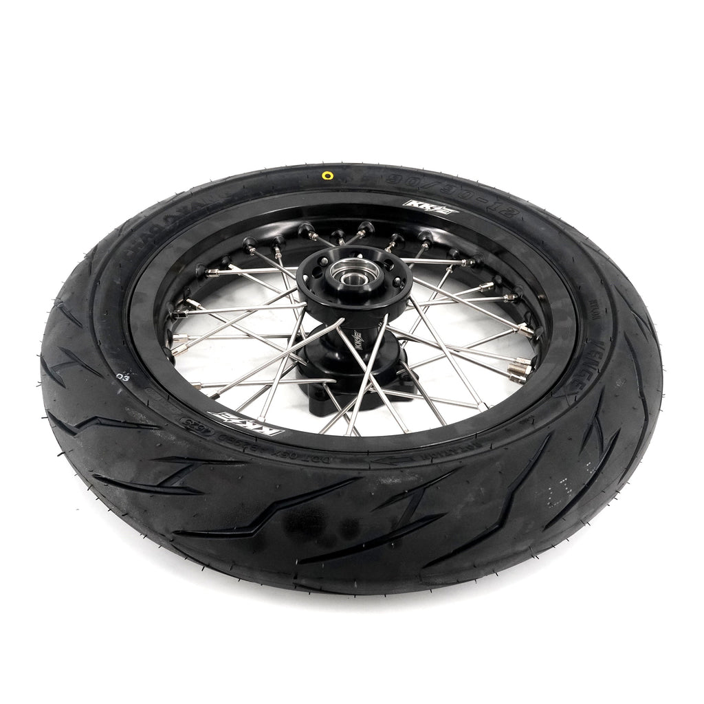 KKE 1.85*12'' & 2.15*12'' E-Bike Mini Wheels Kit with Tires Fit For Rawrr Mantis Mini 2024, Mini R/R17 2025-2026 Black KKE Racing