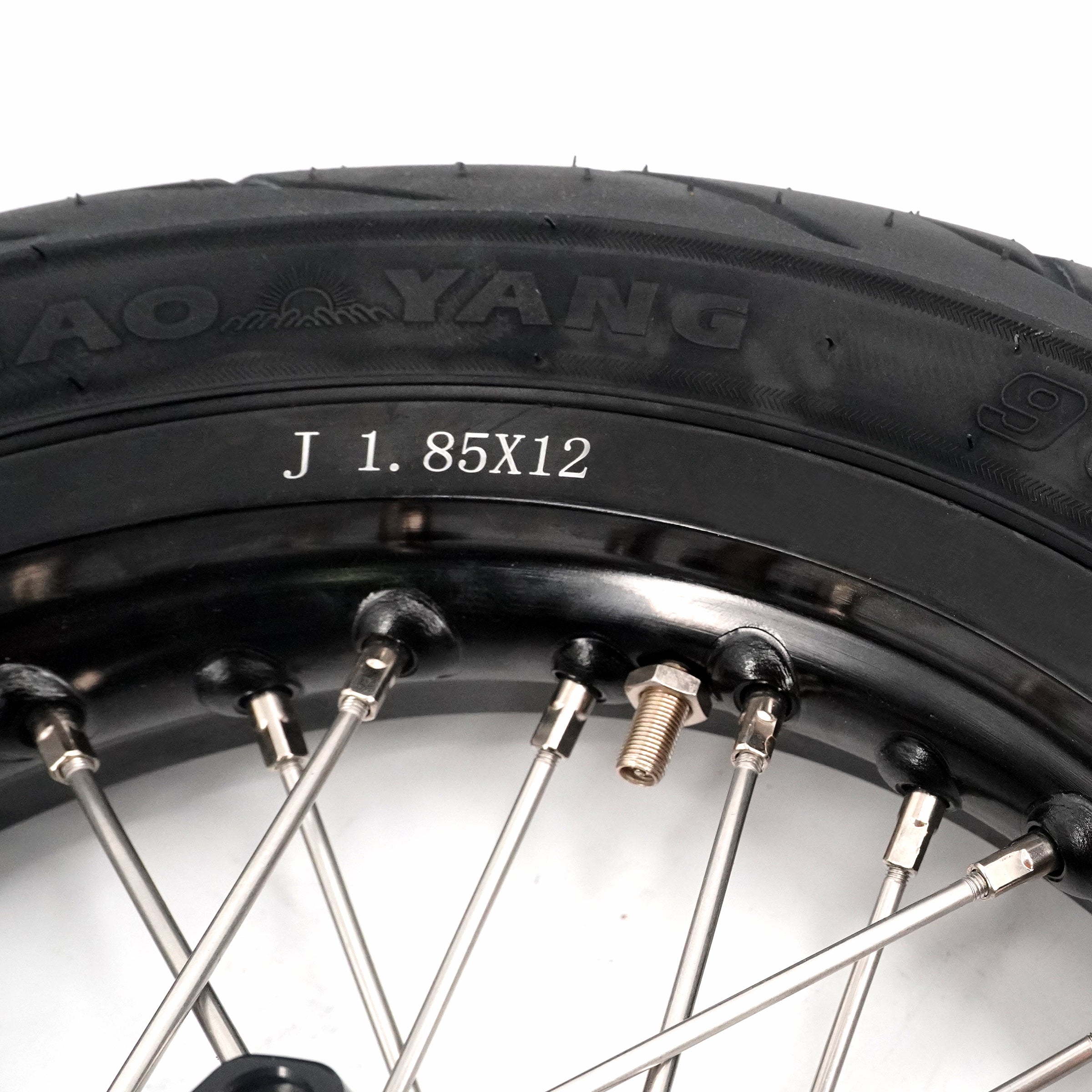 KKE 1.85*12'' & 2.15*12'' E-Bike Mini Wheels Kit with Tires Fit For Rawrr Mantis Mini 2024, Mini R/R17 2025-2026 Black KKE Racing