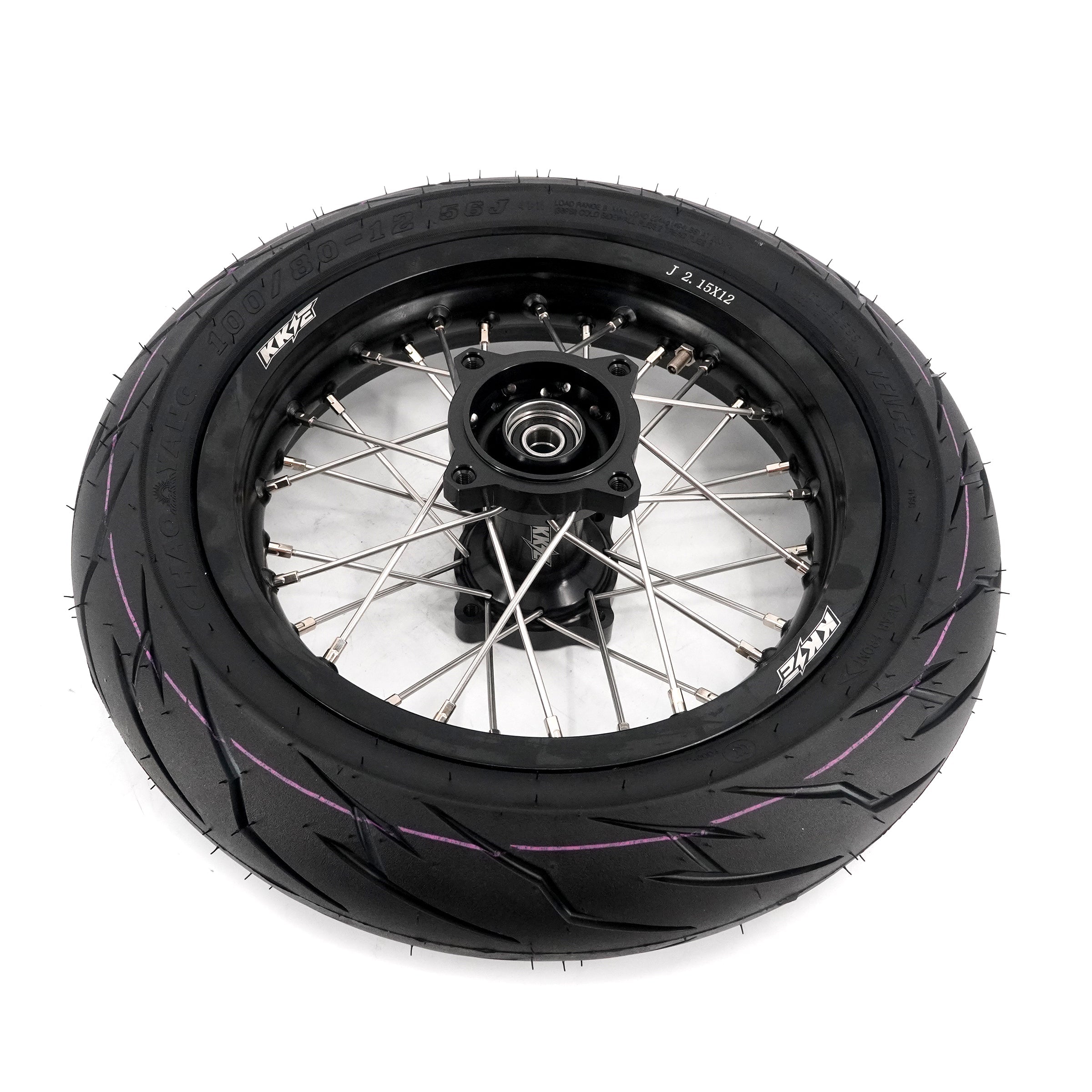 KKE 1.85*12'' & 2.15*12'' E-Bike Mini Wheels Kit with Tires Fit For Rawrr Mantis Mini 2024, Mini R/R17 2025-2026 Black KKE Racing