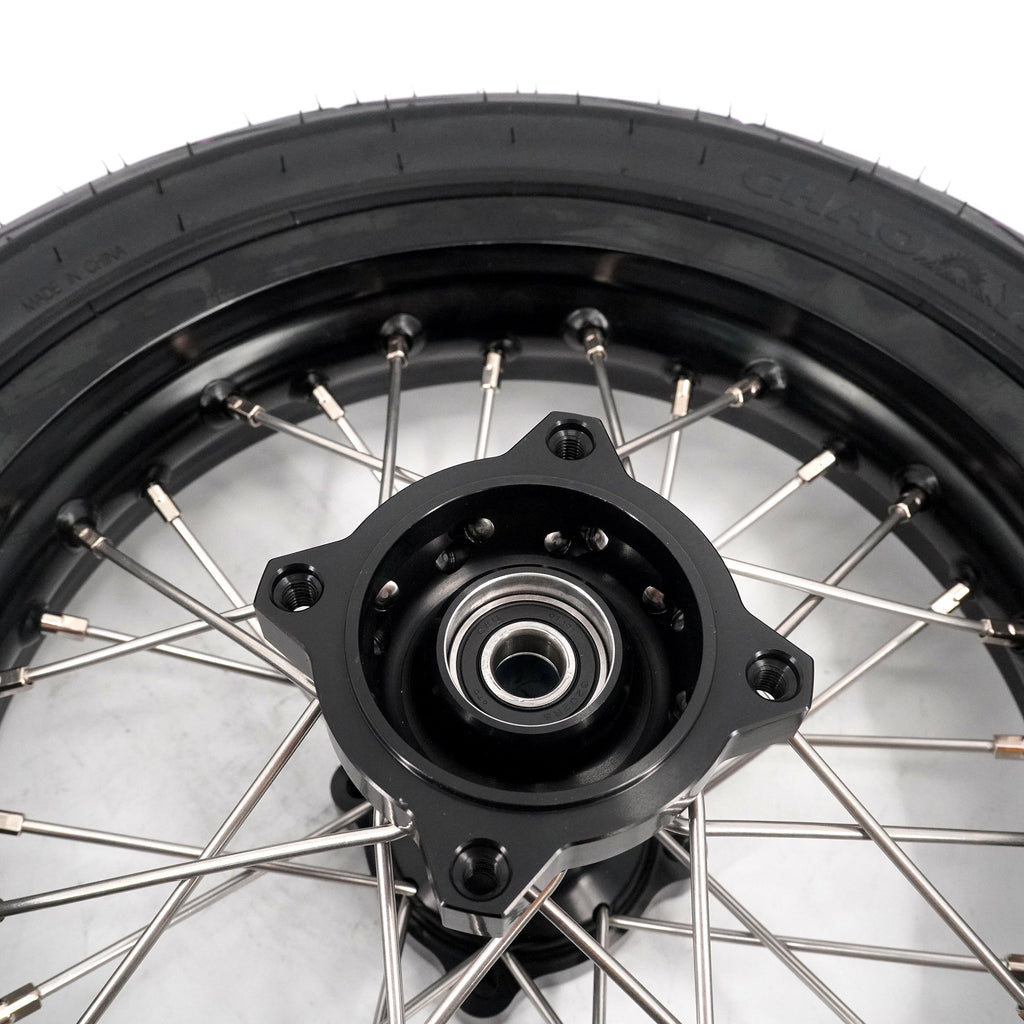 KKE 1.85*12'' & 2.15*12'' E-Bike Mini Wheels Kit with Tires Fit For Rawrr Mantis Mini 2024, Mini R/R17 2025-2026 Black KKE Racing