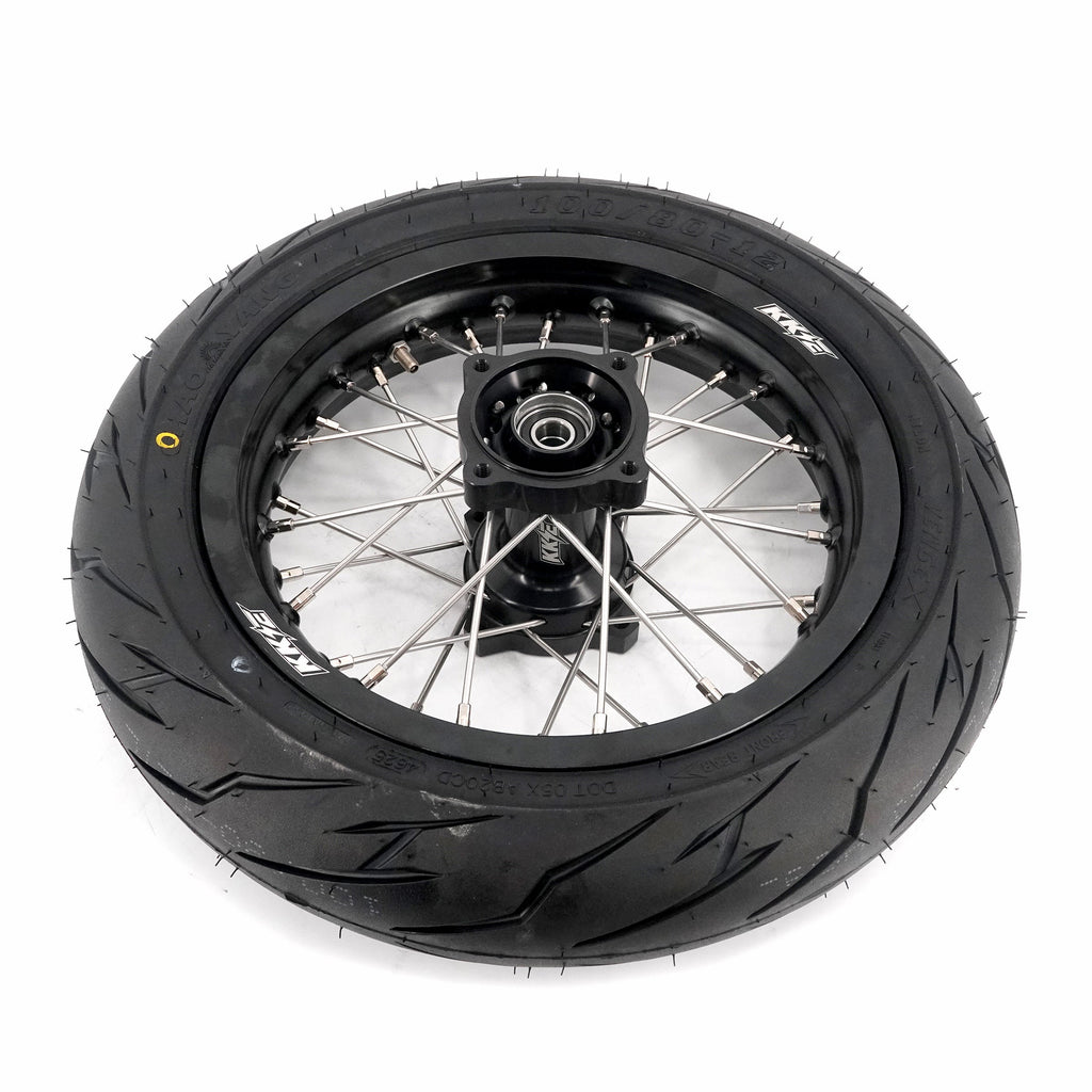 KKE 1.85*12'' & 2.15*12'' E-Bike Mini Wheels Kit with Tires Fit For Rawrr Mantis Mini 2024, Mini R/R17 2025-2026 Black KKE Racing