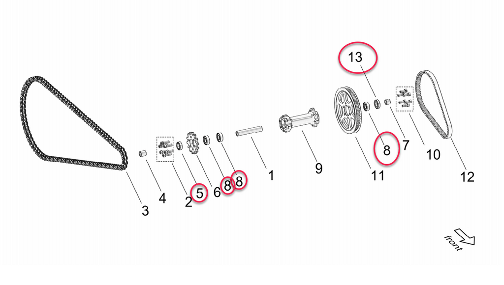 Bearing Kit | Intermediate Shaft | Surron Ultra Bee eDirtyBike