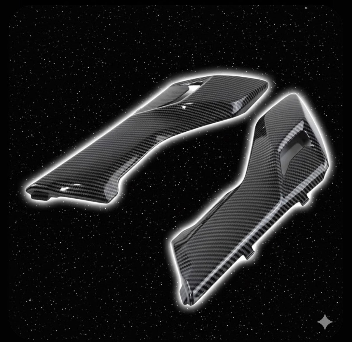 Ultra Bee Carbon Fiber Style Panel Covers Luxury Moto