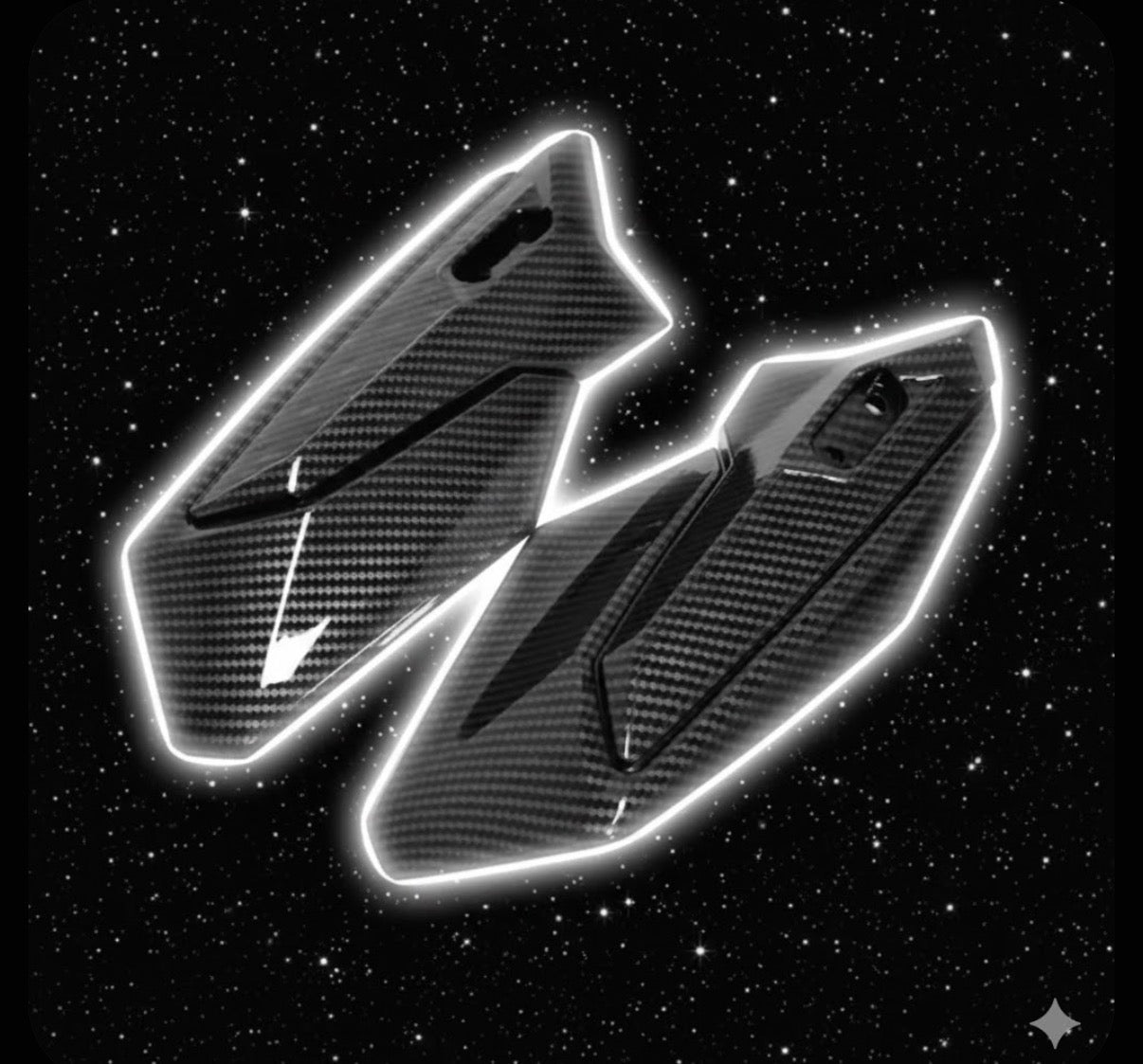 Ultra Bee Carbon Fiber Style Handle Covers Luxury Moto