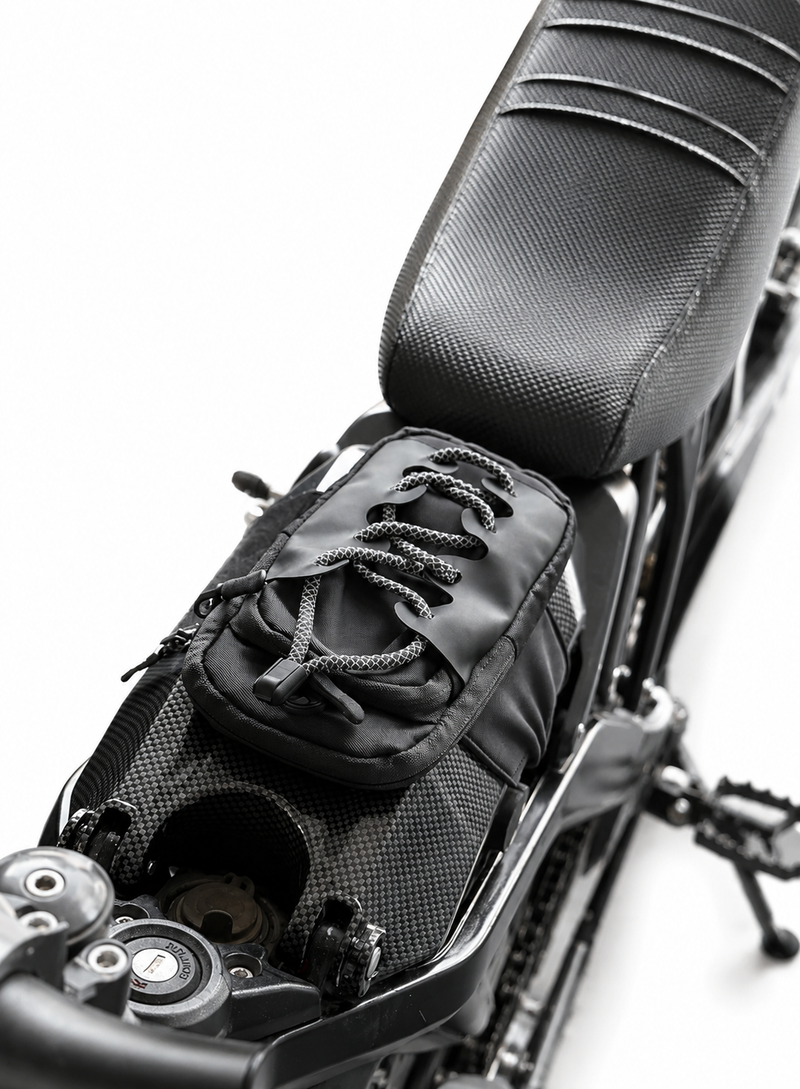 E-Bike Battery Storage Bag / Seat Pouch | Universal E-Moto Storage for Surron, Talaria, Tuttio & More Forged Racing