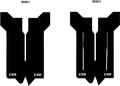 Eride Pro Fork Gaurd Decals - Riot Racing