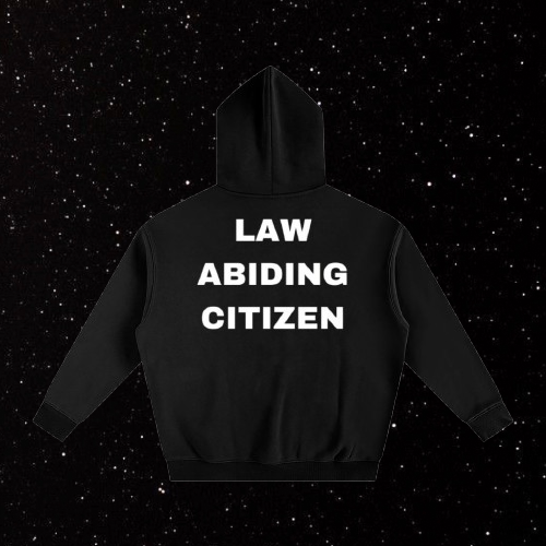 Black Law Abiding Citizen Hoodie Luxury Moto