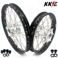 KKE 19"*1.6 & 16"*1.85 Kid's Big Wheels Fit KTM SX 85 Husqvarna TC85 GAS GAS MC85 2021-2024 Silver Hub KKE Racing