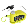 Motorcycle Disc Lock Alarm Anti-theft Brake Disc Lock Wheel Alarm Security Lock with 110dB Alarm 2 Keys 3.94FT Reminder Cable for Motorbike Bike Scoot Best Product Finds