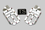 TS Custom Foot Pegs w/ Titanium Grips for Surron and Most Light E-moto Titanium Surron