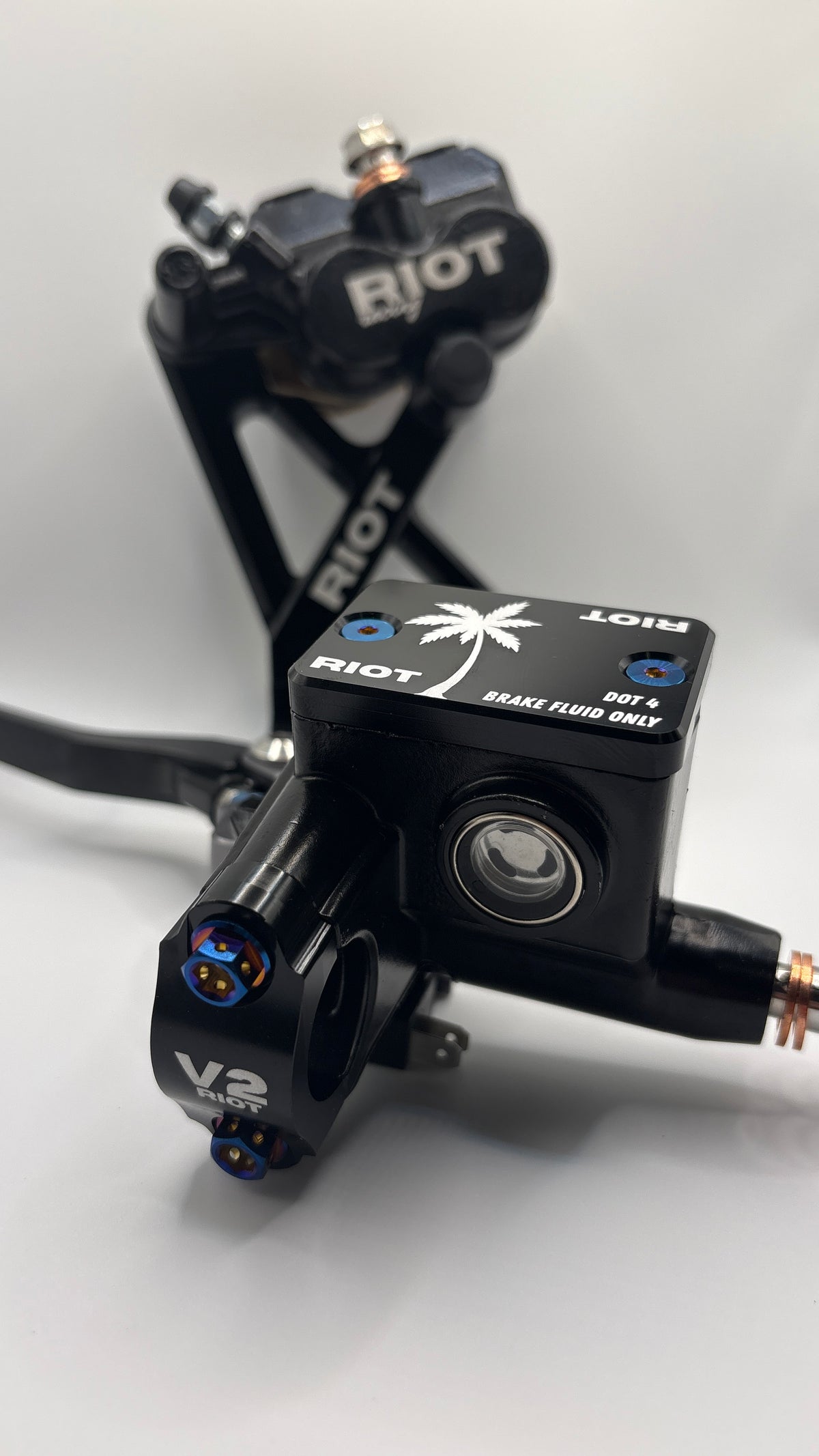 Riot V2 Brakes for Surron LBX, E-Ride, and Talaria XXX — Limited Five-Year Warranty — Riot Racing