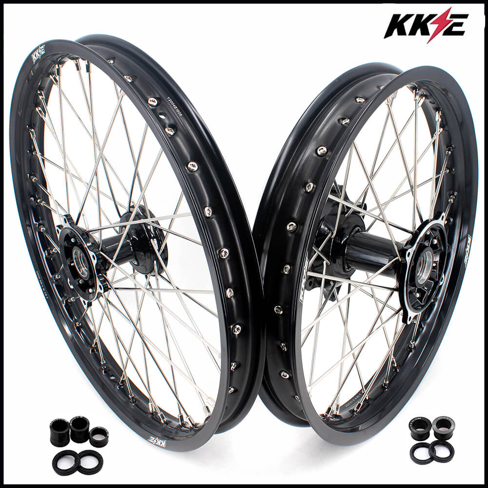 KKE 21" 19" MX Cast Dirt Bike Wheels Set For HONDA CRF250R 04-13 CRF450R 02-12 CR125R/250R 02-13 KKE Racing