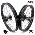 KKE 21" 19" MX Cast Dirt Bike Wheels Set For HONDA CRF250R 04-13 CRF450R 02-12 CR125R/250R 02-13 KKE Racing