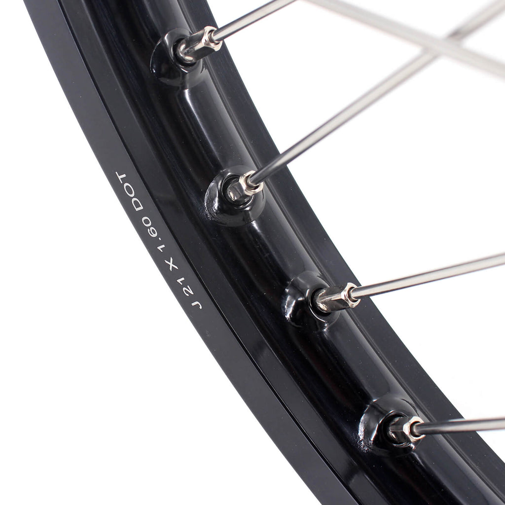 KKE 21" 19" MX Cast Dirt Bike Wheels Set For HONDA CRF250R 04-13 CRF450R 02-12 CR125R/250R 02-13 KKE Racing