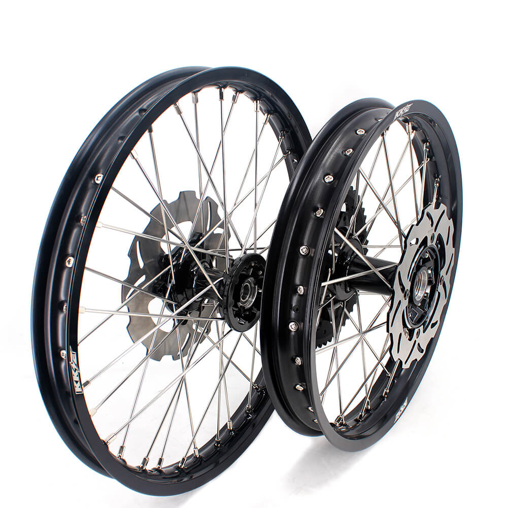 KKE 21" 19" MX Cast Dirt Bike Wheels Set For HONDA CRF250R 04-13 CRF450R 02-12 CR125R/250R 02-13 KKE Racing