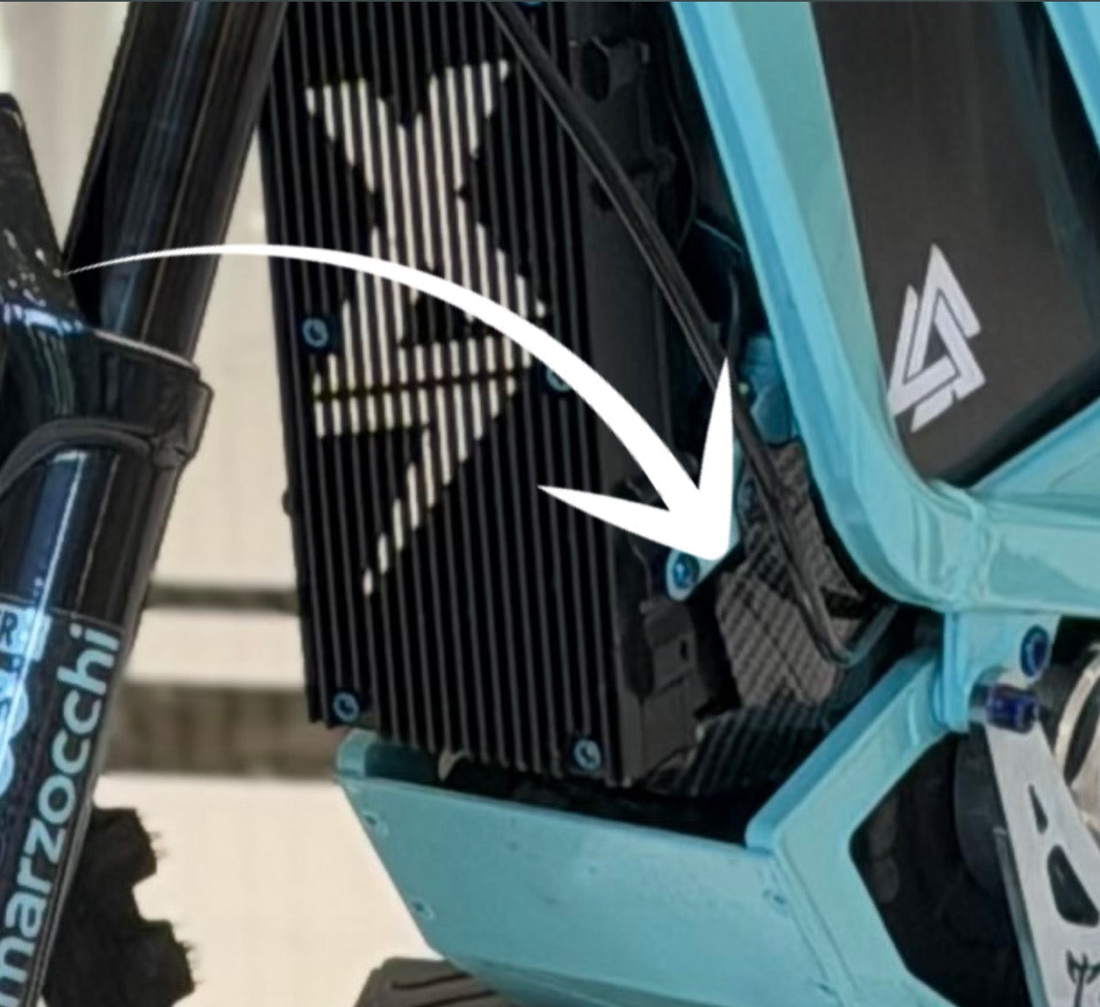 Surron LBX Imitation Carbon Fiber Under Controller guard DevMoto