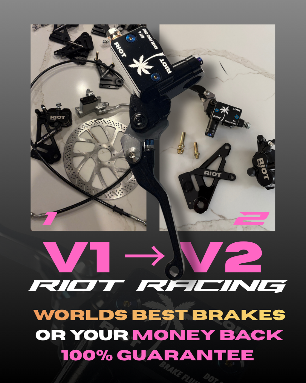 FULL UPGRADE KIT FOR V1 -> WORLDS MOST POWERFUL BRAKES (V2)