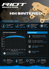 RIOT BRAKE PADS | HH Sintered high performance - Riot Racing