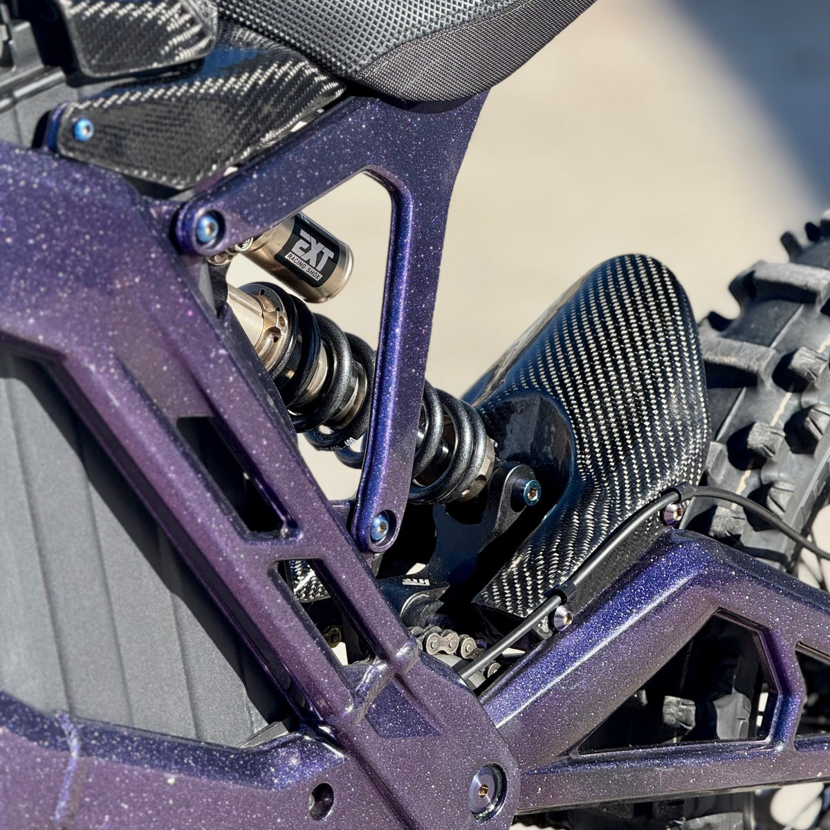 E-Ride Pro Carbon Fiber Mud Guard Modded Moto Co