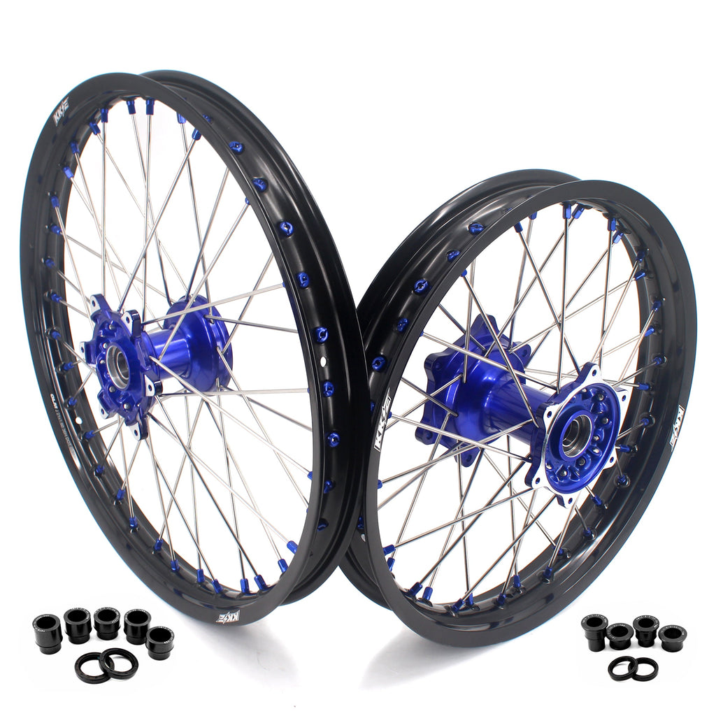 KKE 21" 19" Mx Dirtbike Casting Wheels For YAMAHA YZ125 YZ250 YZ250F YZ450F WR450F KKE Racing