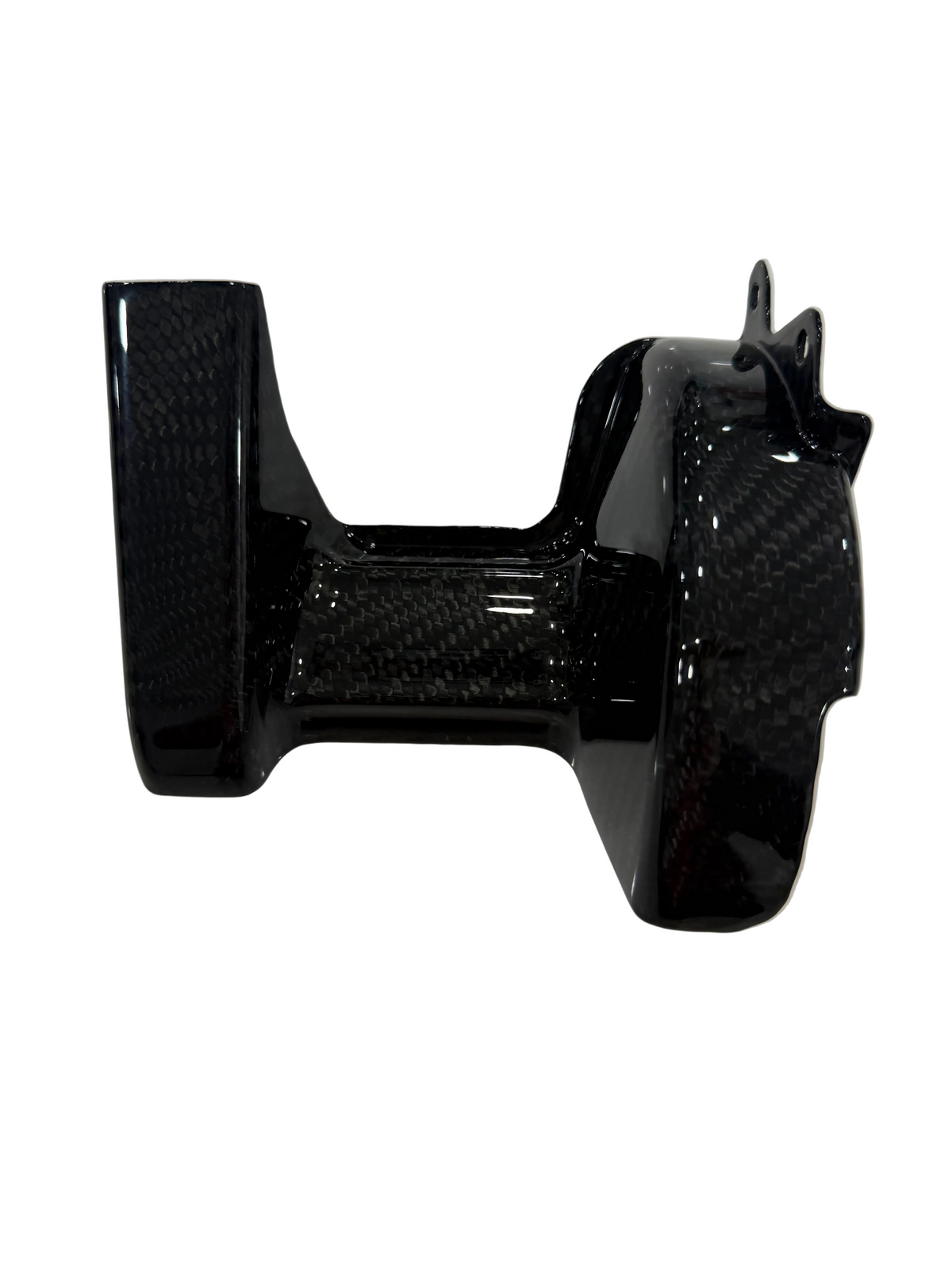LBX Center Axle Guard — Carbon Fiber Ghost Carbon