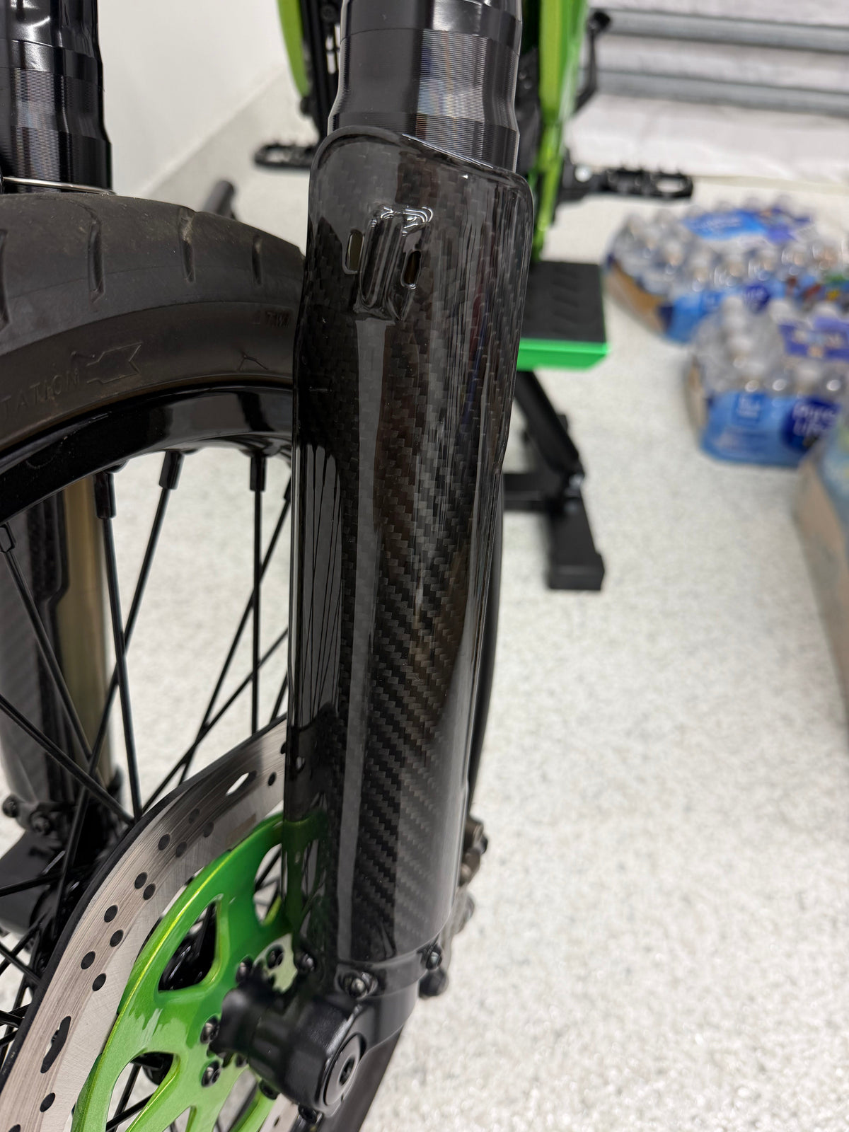 Fork Guards (Pair) — Carbon Fiber Ghost Carbon