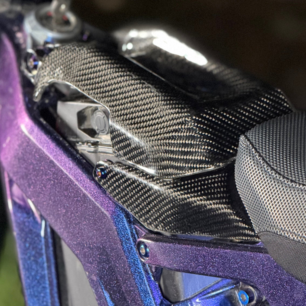 E-Ride Pro Carbon Fiber Battery Lid Lock Modded Moto Co