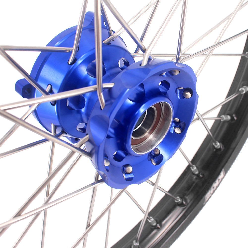 KKE 19" 16" CNC Big Kid's Wheels Rims Fit For Husqvarna TC85 Gas Gas MC85 2021-2024 Blue KKE Racing