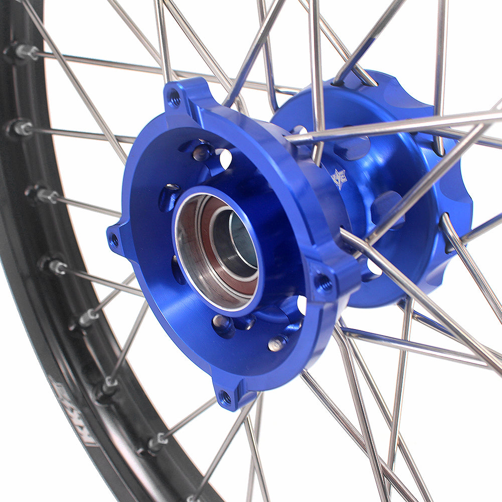 KKE 19" 16" CNC Big Kid's Wheels Rims Fit For Husqvarna TC85 Gas Gas MC85 2021-2024 Blue KKE Racing