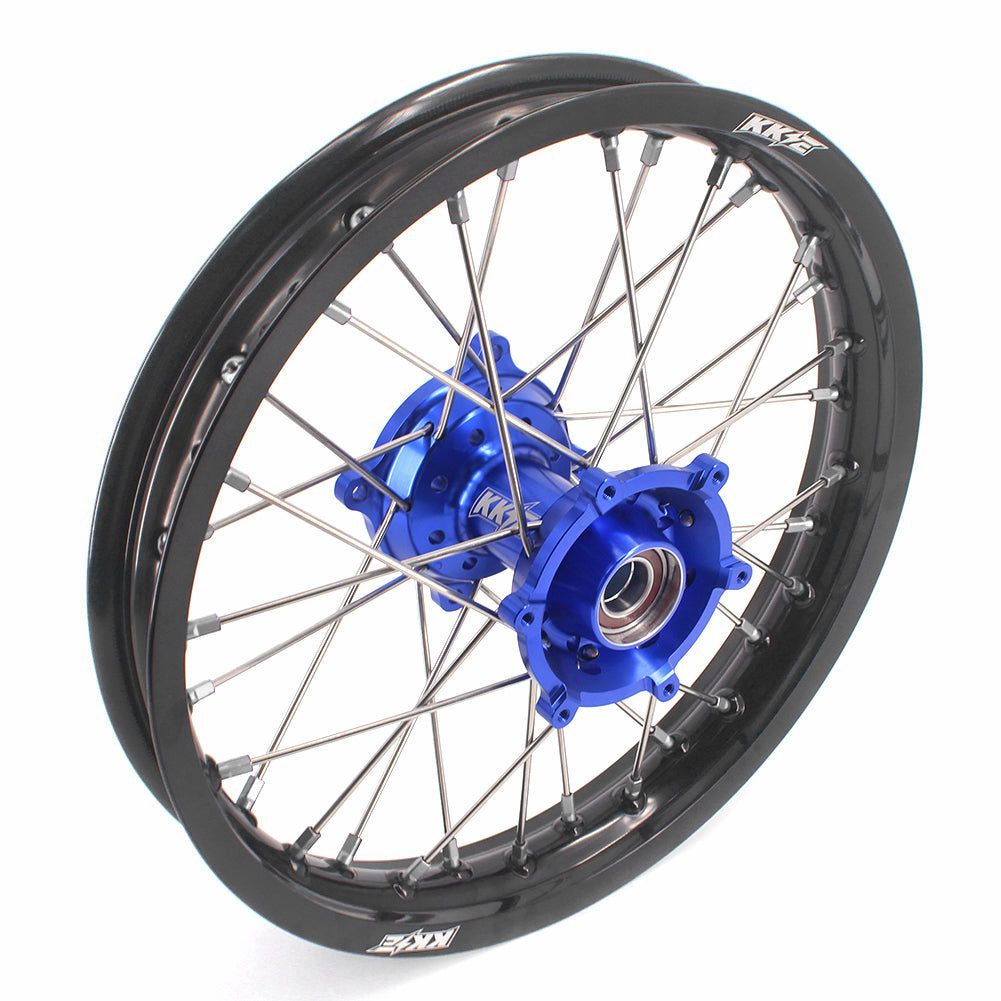 KKE 19" 16" CNC Big Kid's Wheels Rims Fit For Husqvarna TC85 Gas Gas MC85 2021-2024 Blue KKE Racing