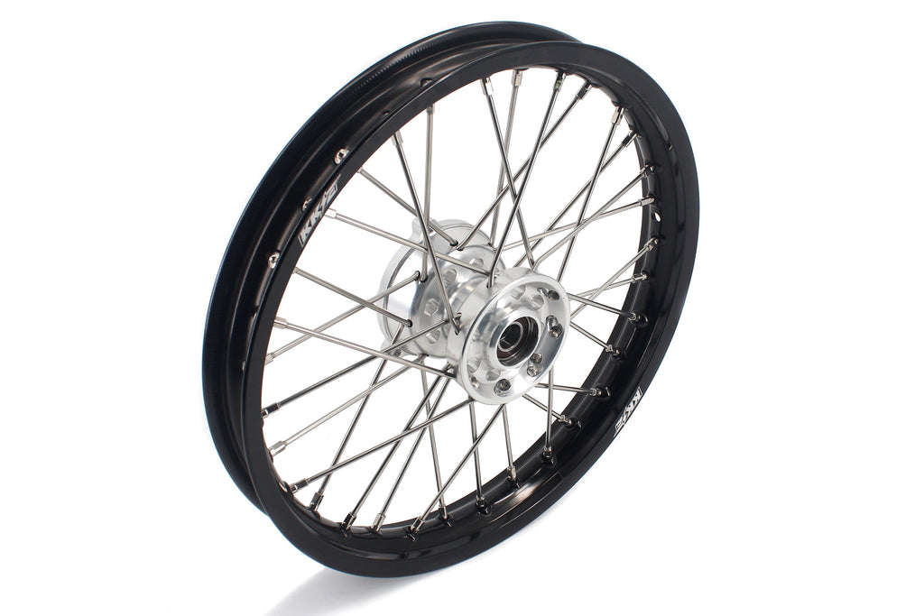 KKE 14 & 12 Small Kid's Wheels Rims Set for KTM 65 SX 2002-2024 GASGAS MC65 2021-2024 Silver&Black KKE Racing