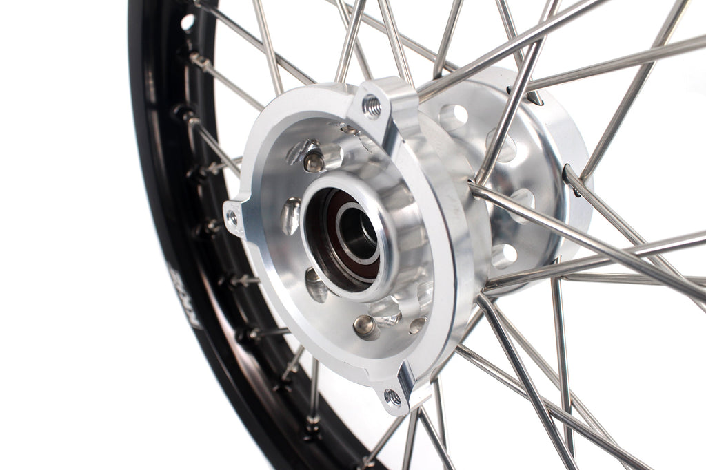 KKE 14 & 12 Small Kid's Wheels Rims Set for KTM 65 SX 2002-2024 GASGAS MC65 2021-2024 Silver&Black KKE Racing