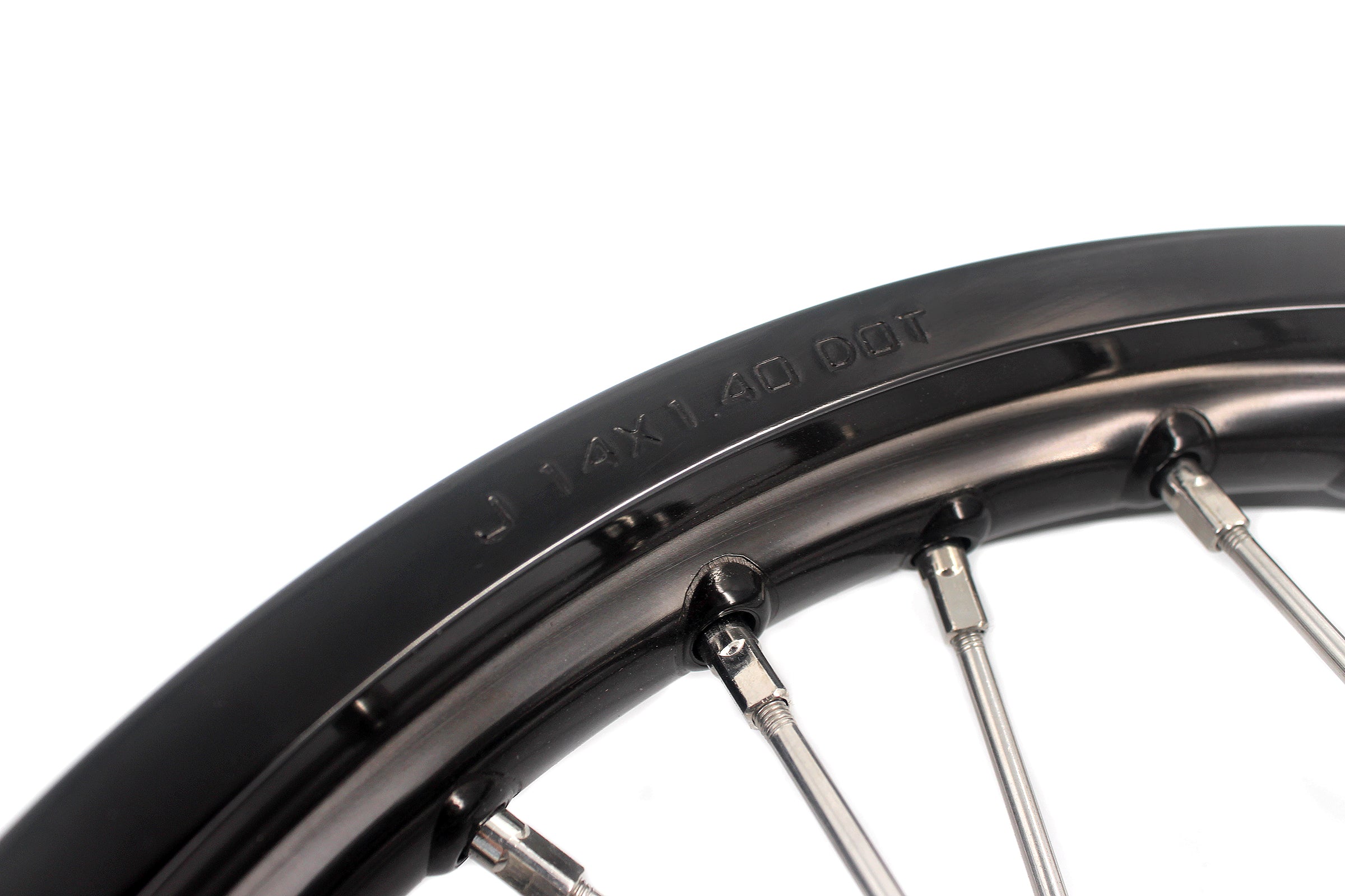 KKE 14 & 12 Small Kid's Wheels Rims Set for KTM 65 SX 2002-2024 GASGAS MC65 2021-2024 Silver&Black KKE Racing
