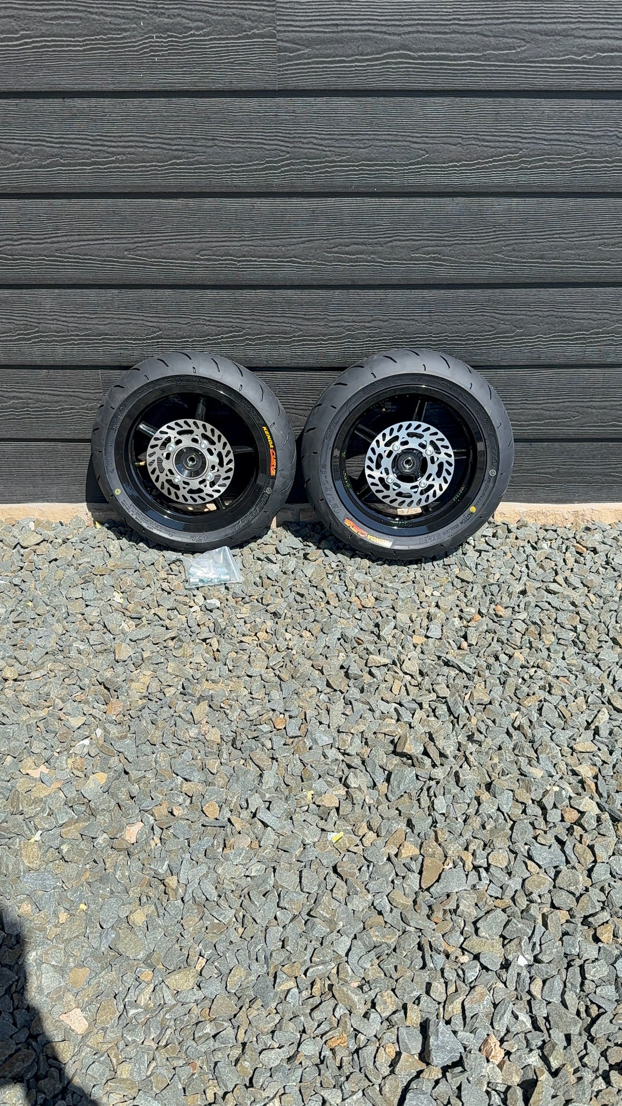 12 in Supermoto Wheelset kit for Tuttio/yozma/heybike Fxt polishing