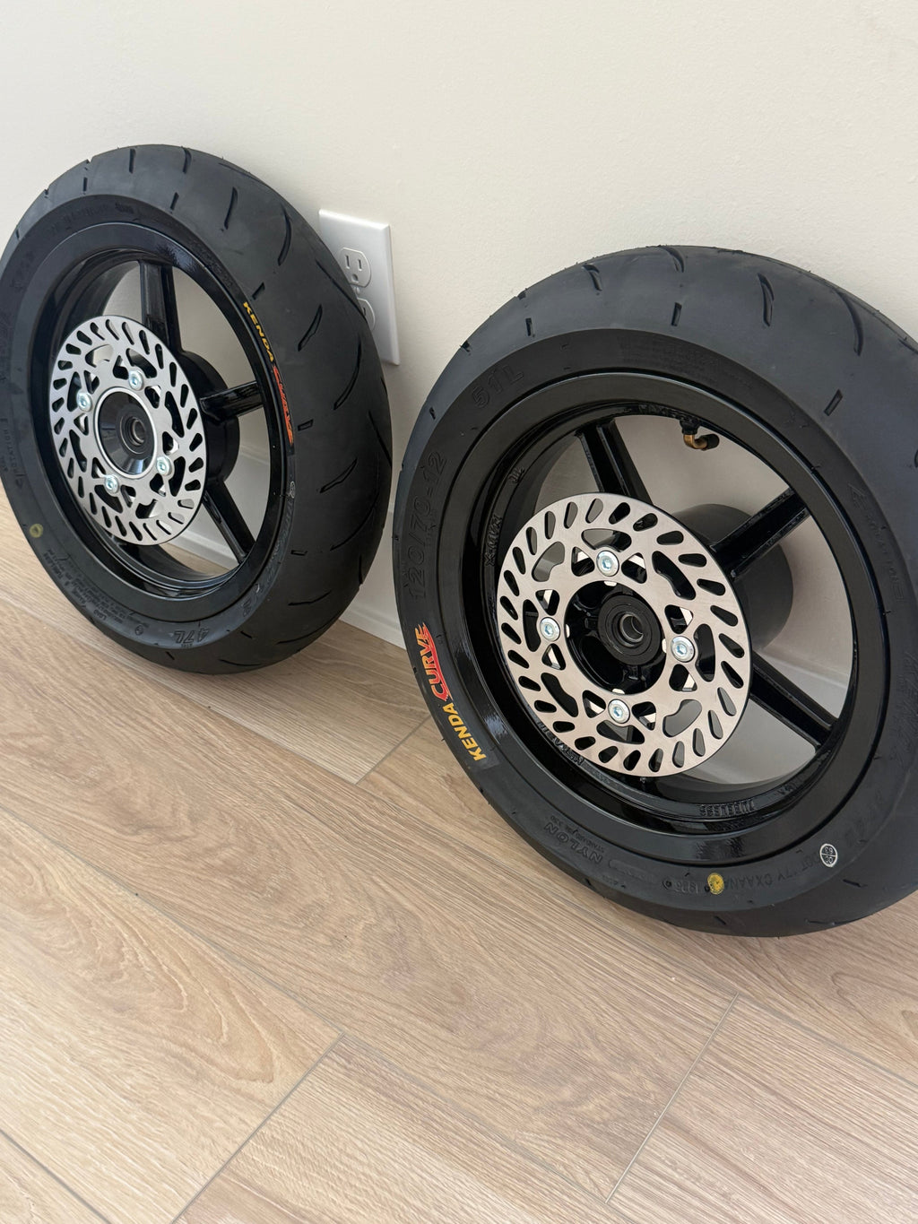12 in Supermoto Wheelset kit for Tuttio/yozma/heybike Fxt polishing