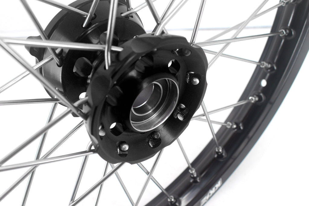 KKE Factory Size Small Kid's Wheels 17" 14" GLM Rims For KTM SX 85 2021-2024 Husky TC85 GASGAS MC85 Black Hub KKE Racing