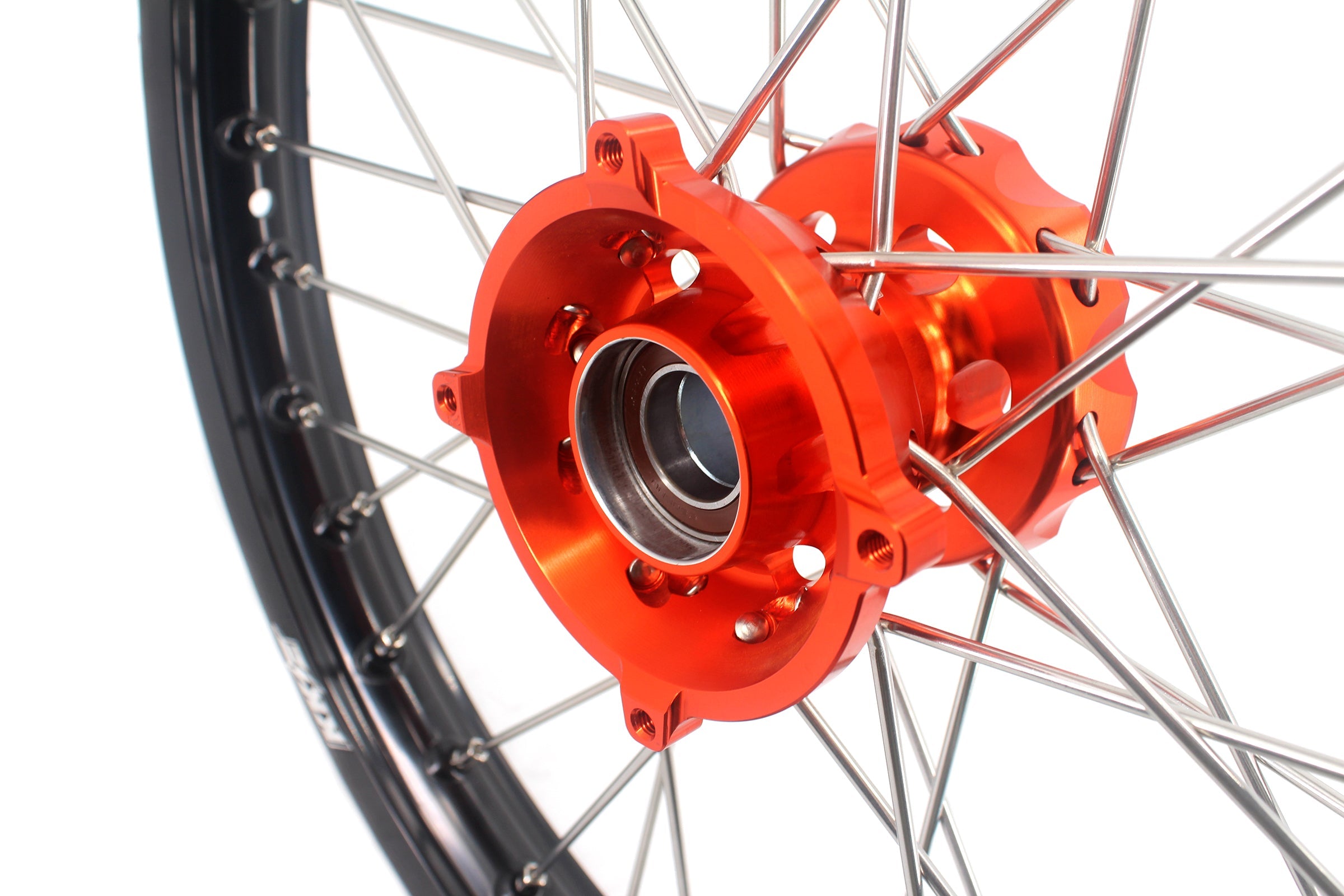 KKE 17"*1.4/14"*1.6 Kid's Big Wheels Rims Fit KTM SX 85 2021-2024 Orange Hub KKE Racing