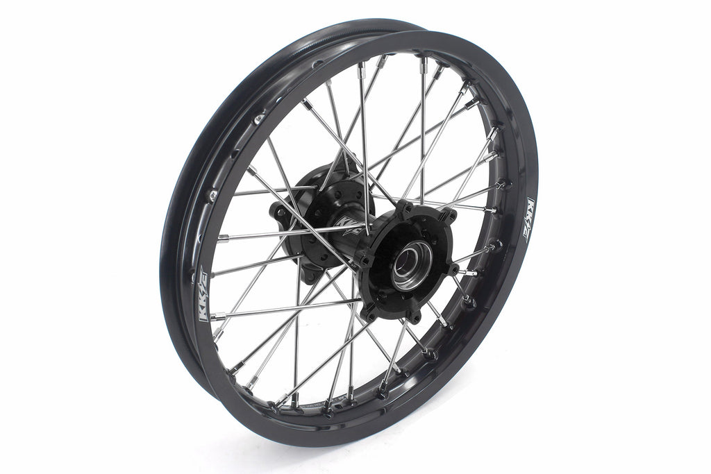 KKE Factory Size Small Kid's Wheels 17" 14" GLM Rims For KTM SX 85 2021-2024 Husky TC85 GASGAS MC85 Black Hub KKE Racing
