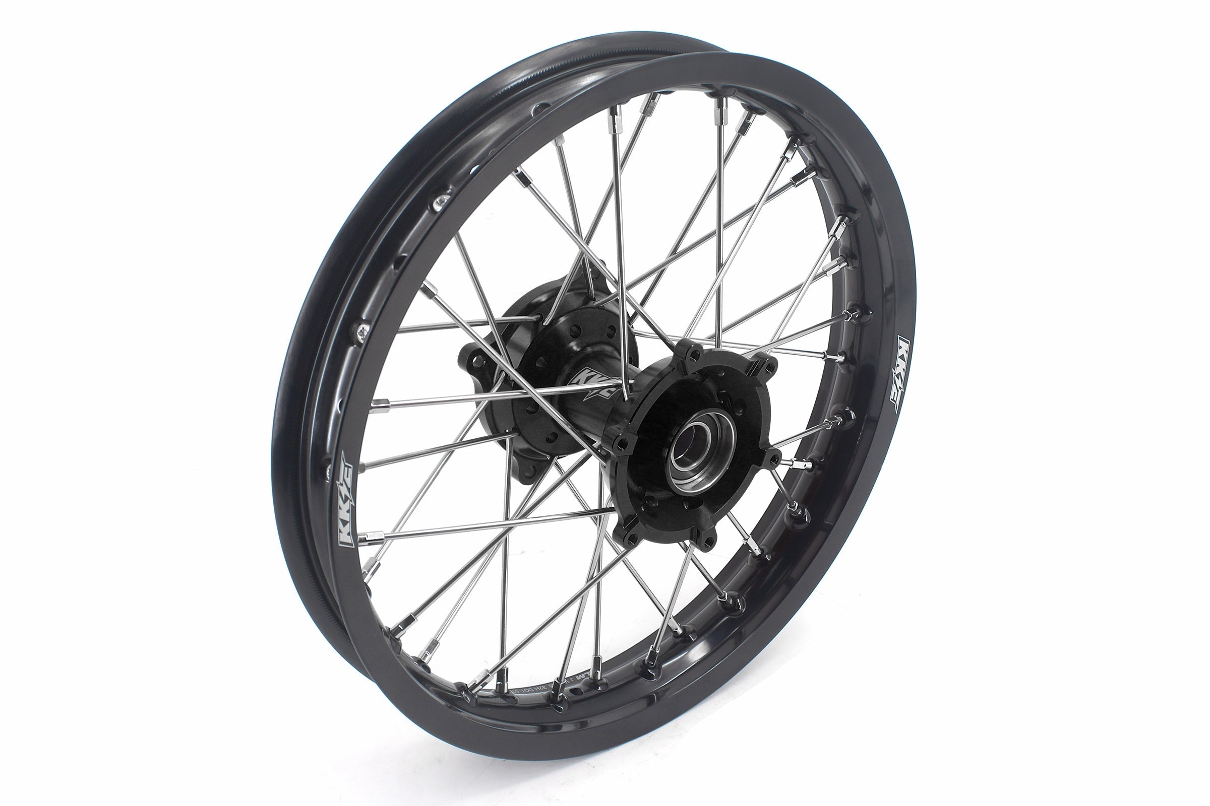 KKE Factory Size Small Kid's Wheels 17" 14" GLM Rims For KTM SX 85 2021-2024 Husky TC85 GASGAS MC85 Black Hub KKE Racing