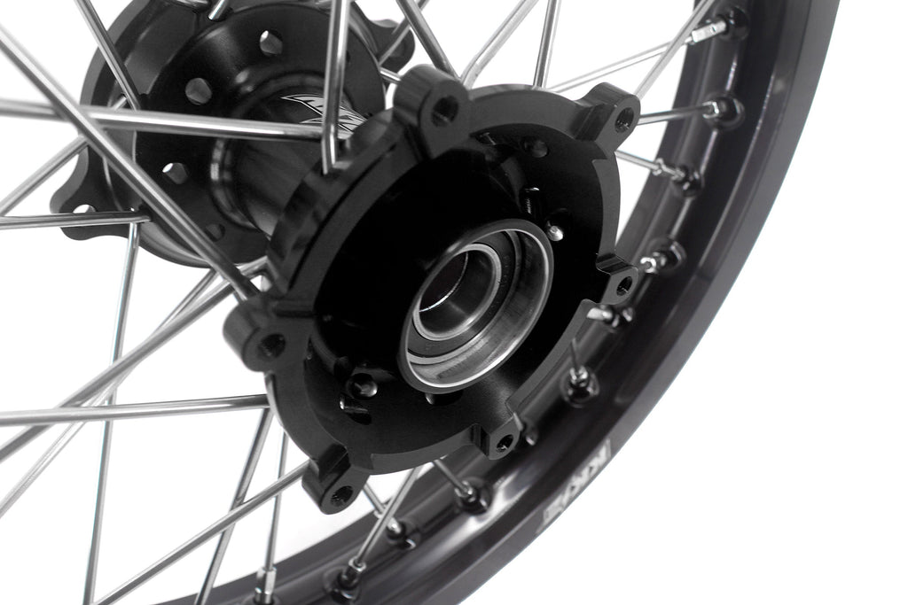 KKE Factory Size Small Kid's Wheels 17" 14" GLM Rims For KTM SX 85 2021-2024 Husky TC85 GASGAS MC85 Black Hub KKE Racing