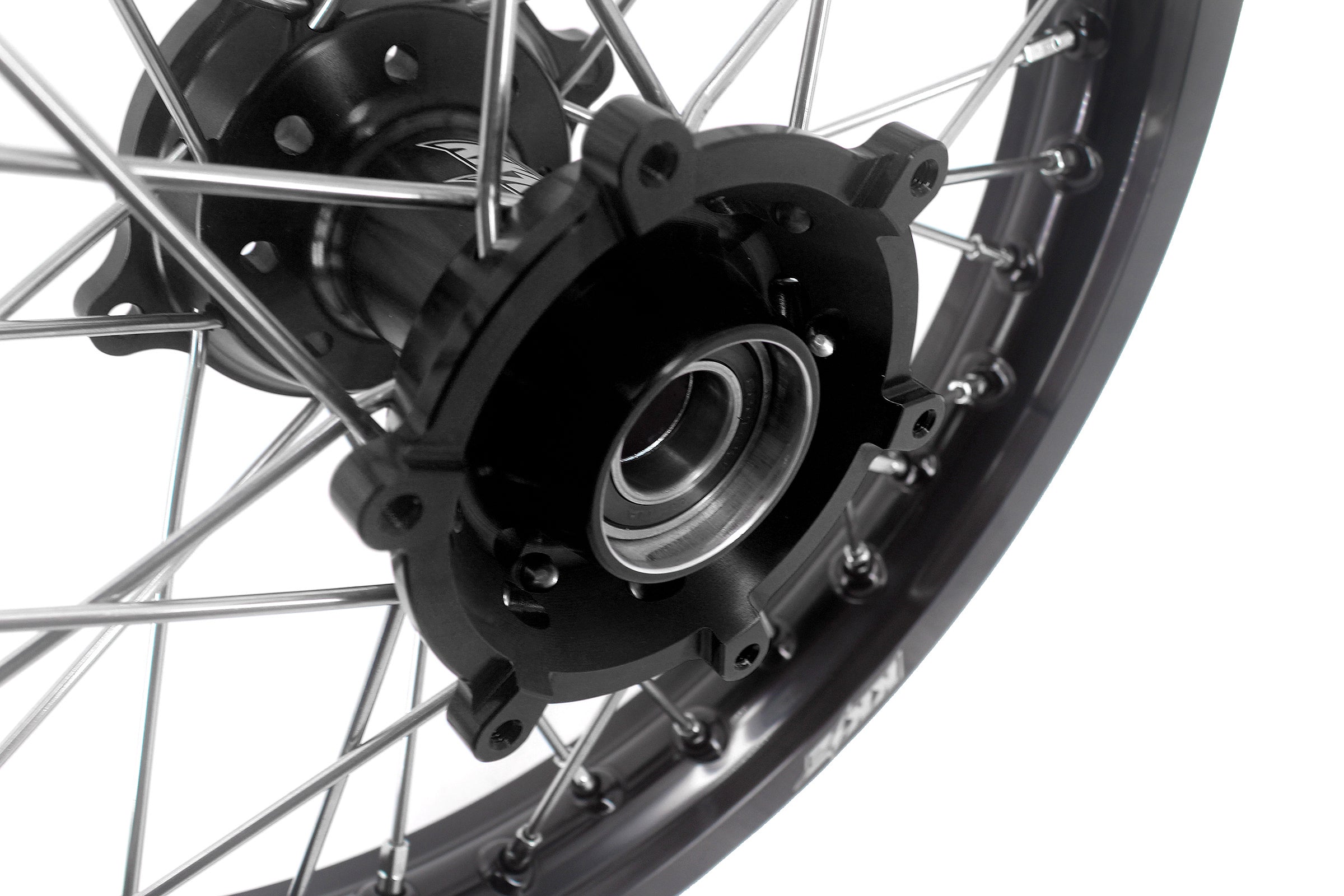 KKE Factory Size Small Kid's Wheels 17" 14" GLM Rims For KTM SX 85 2021-2024 Husky TC85 GASGAS MC85 Black Hub KKE Racing