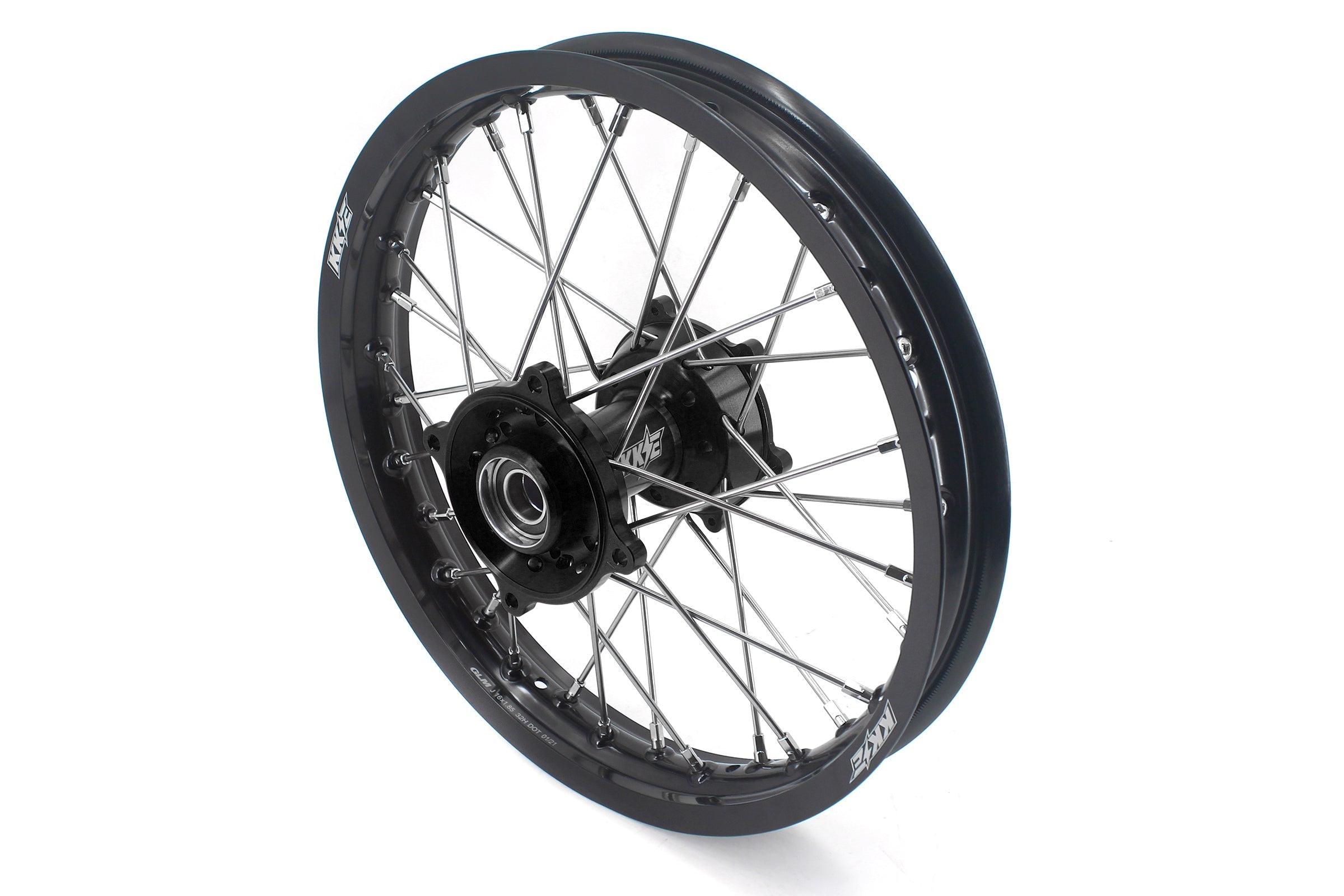 KKE Factory Size Small Kid's Wheels 17" 14" GLM Rims For KTM SX 85 2021-2024 Husky TC85 GASGAS MC85 Black Hub KKE Racing