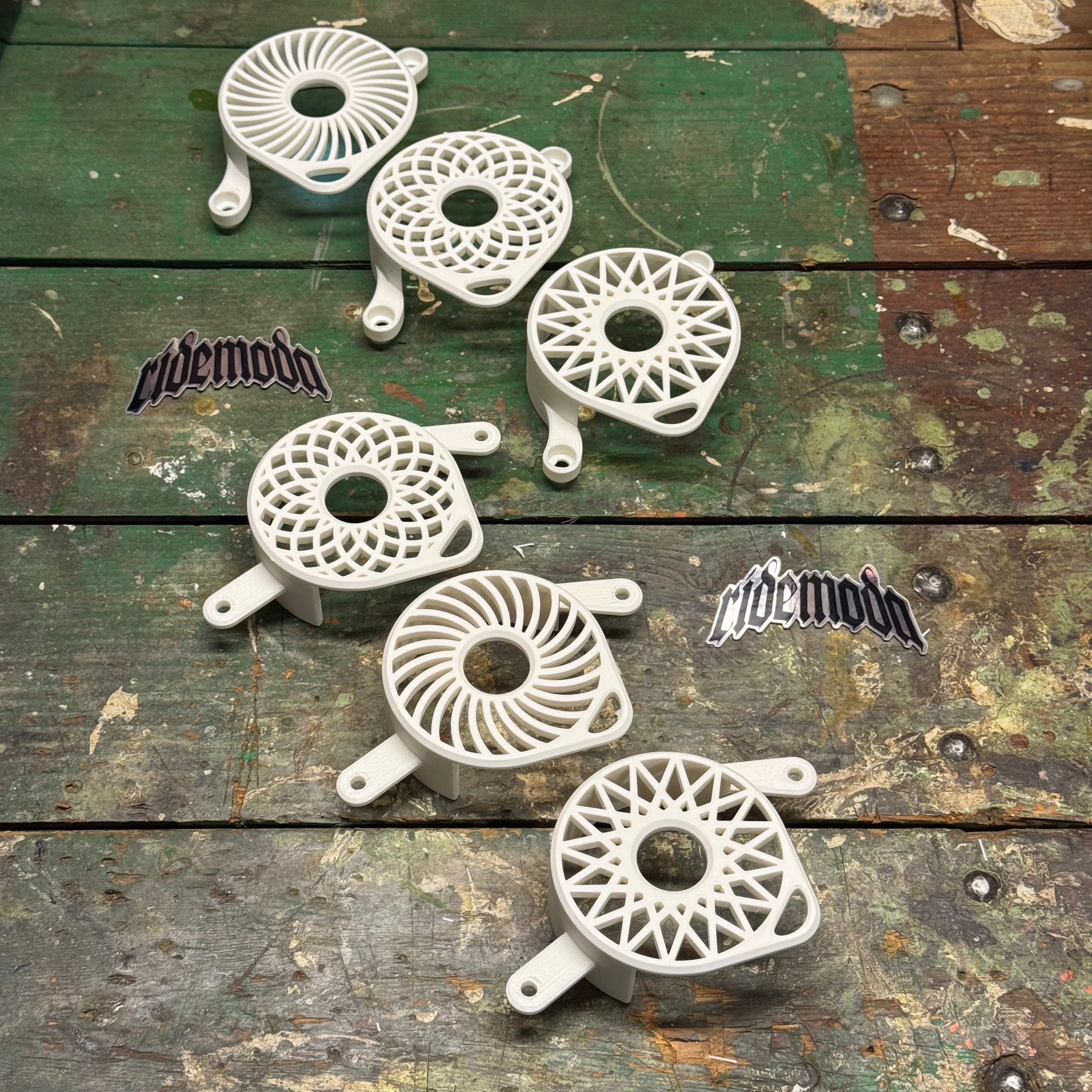 WHITE EDITION Plastic Motor Cover ridemoda