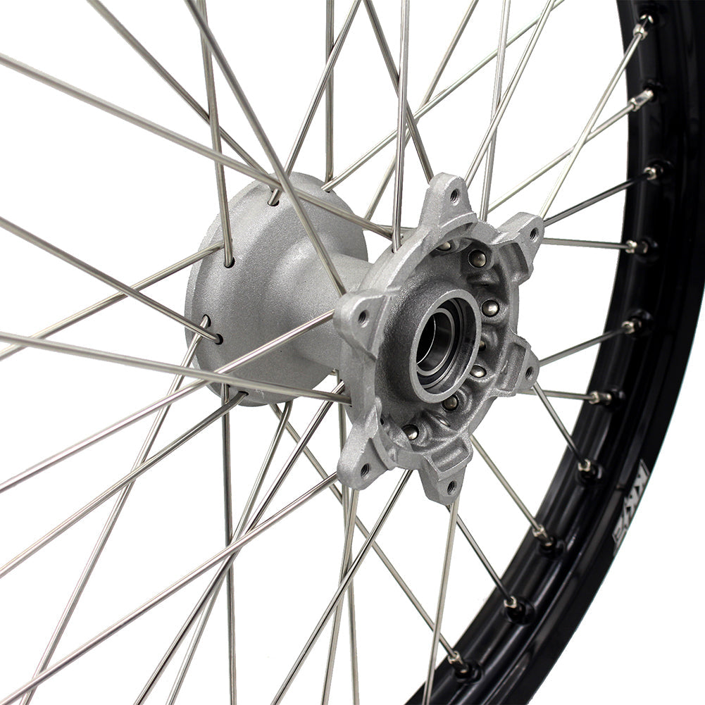 KKE 21×1.6 Cast Front Wheel Rim Fit Yamaha YZ125 YZ250 YZ250F YZ450F Silver Hub KKE Racing