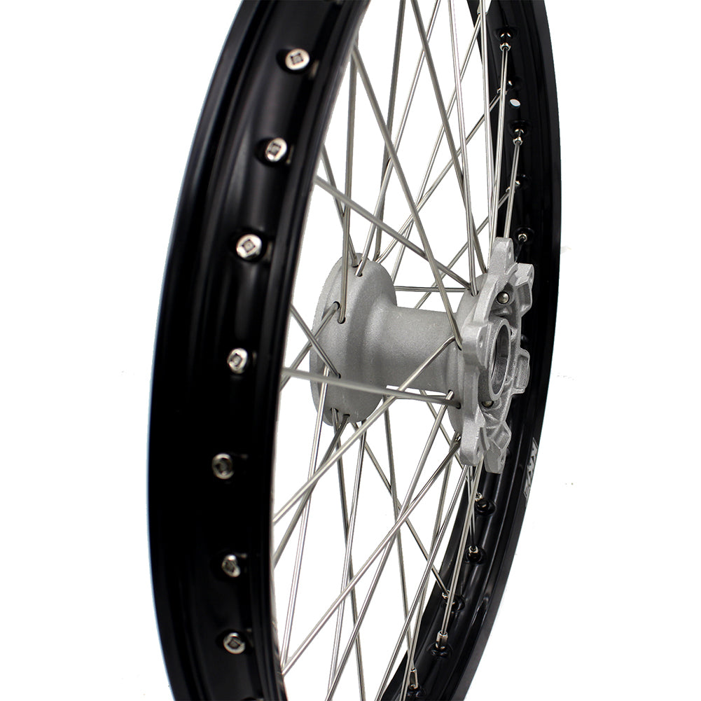 KKE 21×1.6 Cast Front Wheel Rim Fit Yamaha YZ125 YZ250 YZ250F YZ450F Silver Hub KKE Racing