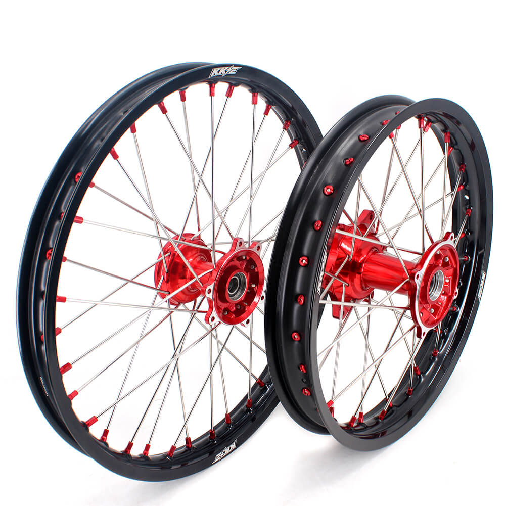 KKE 21" 18" or 21" 19" Cast Hub Billet Rims For HONDA CRF250R 2004-2013 CRF450R CR125R CR250R 2002-2013 KKE Racing