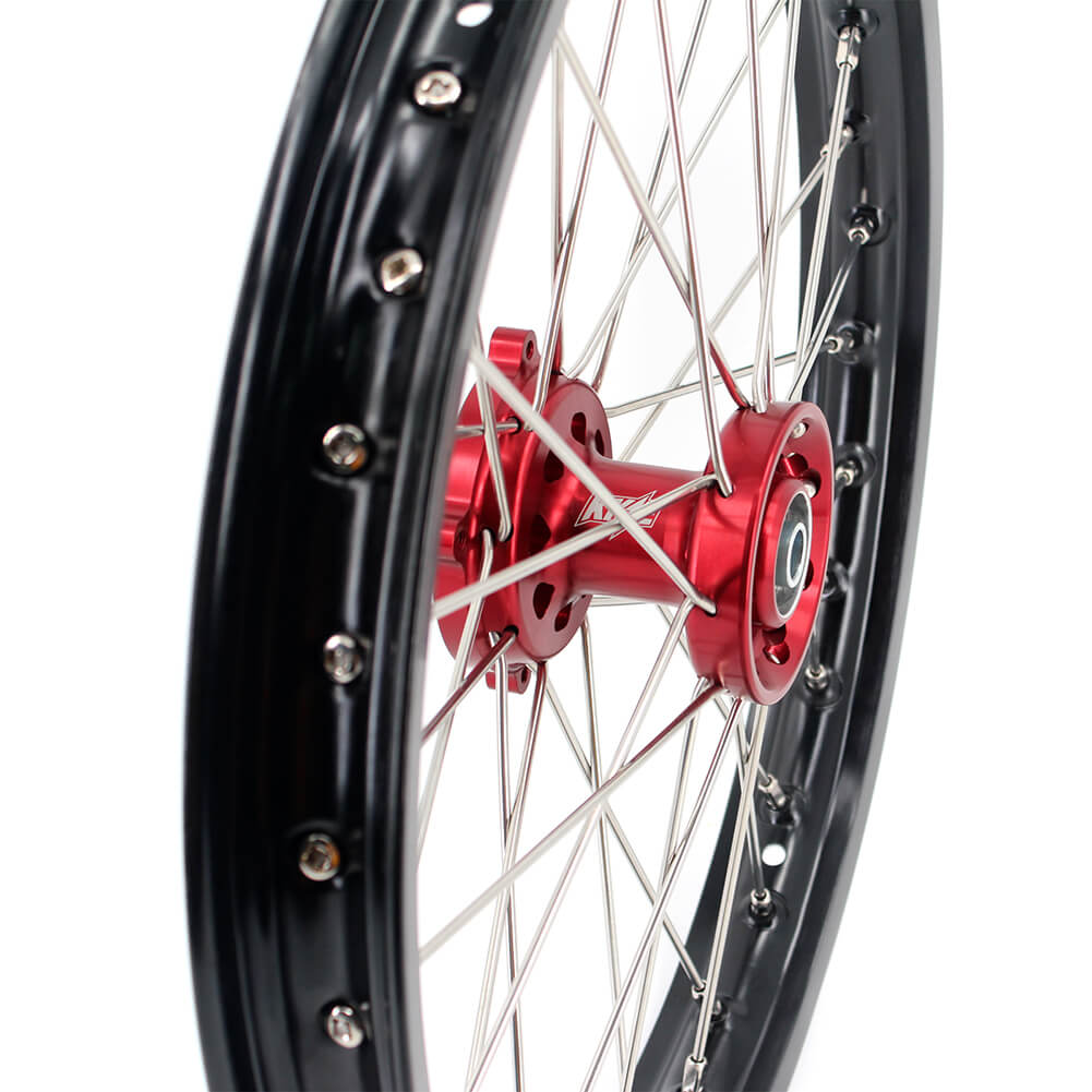 KKE 17/14 Kid's Wheels Rims for HONDA CRF150R CRF150RB 2007-2025 Mini Bike Red KKE Racing
